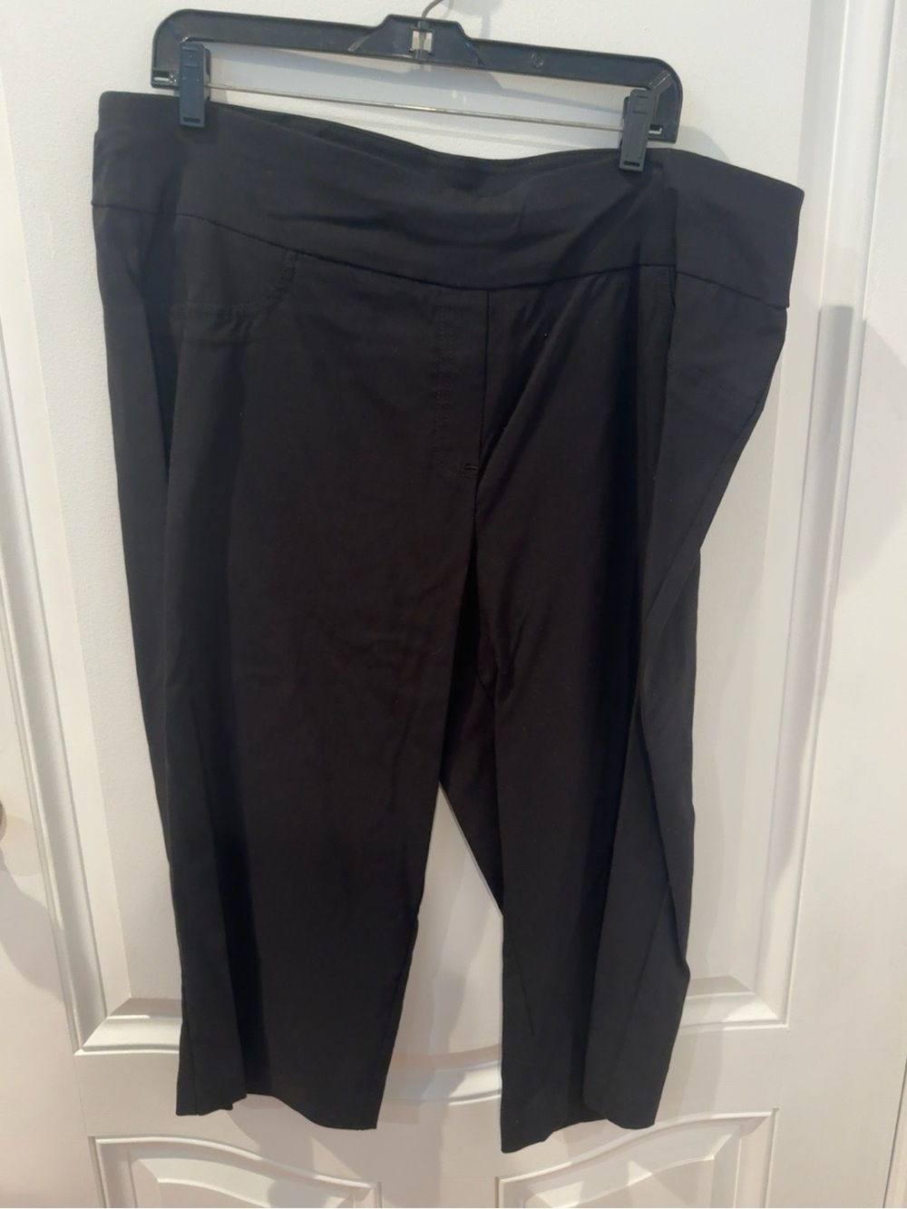 Ruby Rd Women’s 20W Black Capri Pants NWT Slimming Contour Waist Plus Size